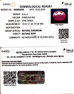 Load image into Gallery viewer, 4.52/CT Natural Mozambique Ruby with Govt. Lab Certificate-RUBY9T