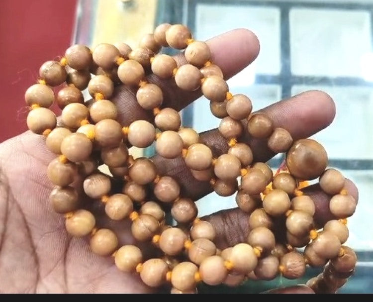 White Chandan Mala-9290