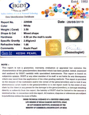 3.50/CT Natural Keshi Pearl With Lab Report