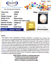 3.30/CT Keshi Pearl With Govt. Lab Report