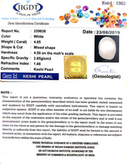 4.05/CT Keshi Pearl With Govt. Lab Report