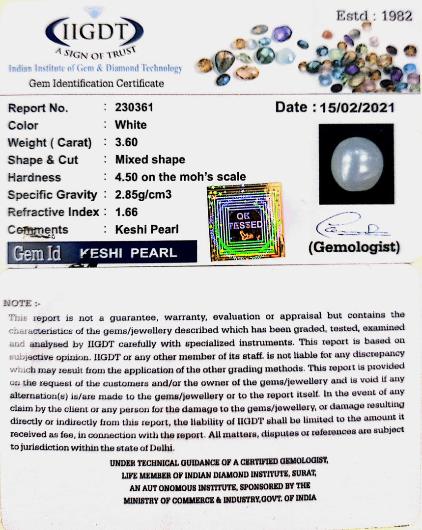 3.60/CT Keshi Pearl