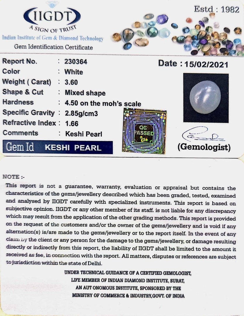 3.60/CT Keshi Pearl