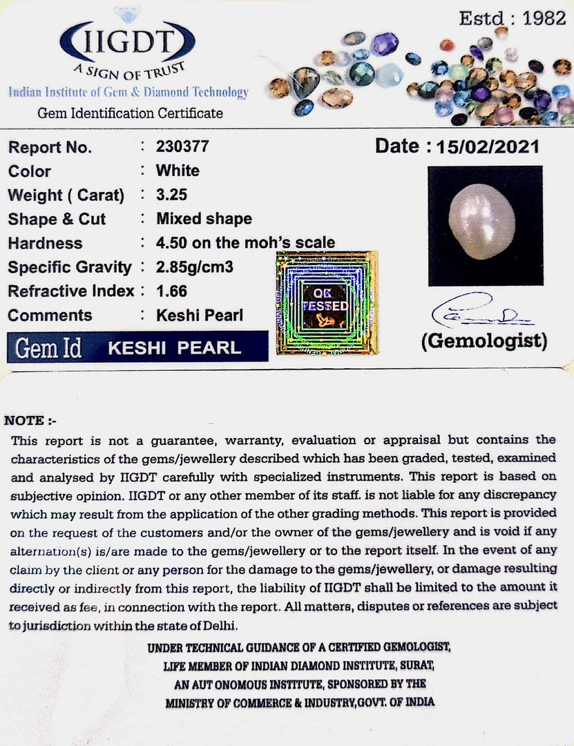 3.25/CT Keshi Pearl