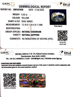 Load image into Gallery viewer, 5.53/CT Natural Ceylonese Pukhraj with Govt Lab Certificate-YELSA9W