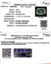 4.99/CT Natural Ceylonese Pukhraj with Govt Lab Certificate-YELSA9U