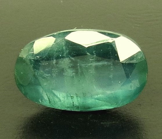 6.69/CT Natural Panna Stone with Govt. Lab Certificate (16650)
