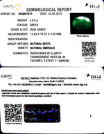 Load image into Gallery viewer, 4.93/CT Natural Panna Stone with Govt. Lab Certificate (1221)