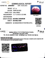 Load image into Gallery viewer, 6.71/CT Natural Indian Ruby with Govt. Lab Certificate (1221)