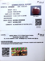 Load image into Gallery viewer, 8.62/CT Natural Neo Burma Ruby with Govt. Lab Certificate (3441)
