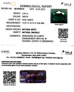 Load image into Gallery viewer, 4.84/CT Natural Panna Stone with Govt. Lab Certificate (23310)
