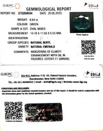 Load image into Gallery viewer, 6.64/CT Natural Panna Stone with Govt. Lab Certificate (23310)
