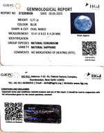 Load image into Gallery viewer, 3.77/CT Natural Blue Sapphire with Govt Lab Certificate (6771)