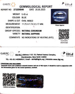 Load image into Gallery viewer, 5.43/CT Natural Blue Sapphire with Govt Lab Certificate-34410