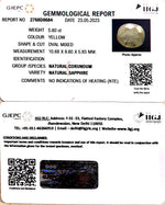 Load image into Gallery viewer, 5.80/CT Natural Ceylonese Pukhraj with Govt Lab Certificate (4551)
