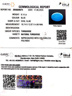 Load image into Gallery viewer, 9.14/CT Natural Govt. Lab Certified Turquoise (832)