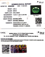 Load image into Gallery viewer, 6.69/CT Natural Panna Stone with Govt. Lab Certificate (16650)