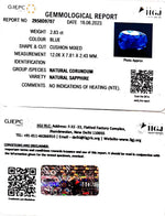 Load image into Gallery viewer, 2.83/CT Natural Blue Sapphire with Govt Lab Certificate-BLUSA9S