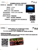 Load image into Gallery viewer, 11.24/CT Natural Govt. Lab Certified Turquoise (832)