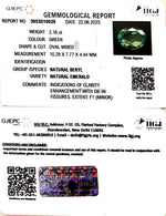 Load image into Gallery viewer, 2.16/CT Natural Panna Stone with Govt. Lab Certificate (89910)