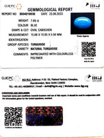 Load image into Gallery viewer, 7.69/CT Natural Govt. Lab Certified Turquoise (832)