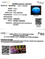 Load image into Gallery viewer, 8.46/CT Natural Govt. Lab Certified Turquoise (832)