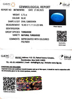 Load image into Gallery viewer, 5.73/CT Natural Govt. Lab Certified Turquoise (832)