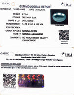 Load image into Gallery viewer, 4.78/CT Natural Panna Stone with Govt. Lab Certificate (4551)