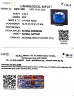 Load image into Gallery viewer, 4.90/CT Natural Blue Sapphire with Govt Lab Certificate (4551)