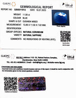 Load image into Gallery viewer, 11.08/CT Natural Blue Sapphire with Govt Lab Certificate (4551)