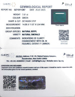 Load image into Gallery viewer, 7.61/CT Natural Panna Stone with Govt. Lab Certificate (34410)