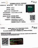 Load image into Gallery viewer, 4.91/CT Natural Panna Stone with Govt. Lab Certificate (45510)