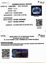 Load image into Gallery viewer, 7.51/CT Natural Blue Sapphire with Govt Lab Certificate-BLUSA9T