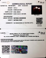 Load image into Gallery viewer, 4.62/CT Natural Neo Burma Ruby with Govt. Lab Certificate (4551)