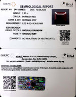 Load image into Gallery viewer, 2.97/CT Natural Mozambique Ruby with Govt. Lab Certificate (12210)