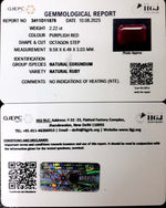 Load image into Gallery viewer, 2.22/CT Natural Mozambique Ruby with Govt. Lab Certificate (7881)