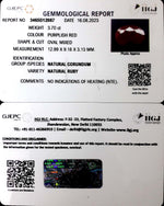 Load image into Gallery viewer, 3.70/CT Natural Neo Burma Ruby with Govt. Lab Certificate (4551)