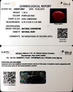 Load image into Gallery viewer, 1.38/CT Natural Neo Burma Ruby with Govt. Lab Certificate (4551)