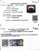 Load image into Gallery viewer, 6.47/CT Natural Indian Ruby with Govt. Lab Certificate (1221)