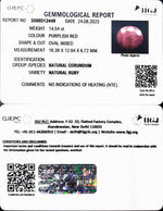 Load image into Gallery viewer, 14.54/CT Natural Indian Ruby with Govt. Lab Certificate (1221)