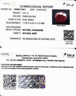 Load image into Gallery viewer, 4.96/CT Natural Mozambique Ruby with Govt. Lab Certificate (12210)