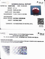 Load image into Gallery viewer, 6.71/CT Natural Indian Ruby with Govt. Lab Certificate (1221)