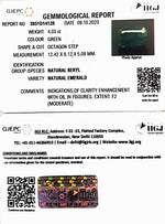 Load image into Gallery viewer, 4.03/CT Natural Panna Stone with Govt. Lab Certificate (1221)