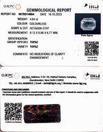 Load image into Gallery viewer, 4.64/CT Natural White Topaz with Govt Lab Certificate (1665)