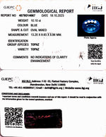 Load image into Gallery viewer, 10.10/CT Blue Topaz with Govt Lab Certificate-(1665)