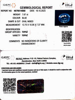 Load image into Gallery viewer, 7.67/CT Blue Topaz with Govt Lab Certificate-(1665)