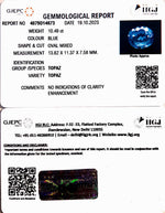 Load image into Gallery viewer, 10.49/CT Blue Topaz with Govt Lab Certificate-(1665)