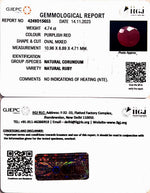 Load image into Gallery viewer, 4.74/CT Natural Mozambique Ruby with Govt. Lab Certificate (23310)
