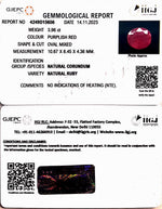 Load image into Gallery viewer, 3.96/CT Natural Mozambique Ruby with Govt. Lab Certificate (23310)