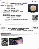 Load image into Gallery viewer, 7.44/CT Natural Ceylonese Pukhraj with Govt Lab Certificate (4551)